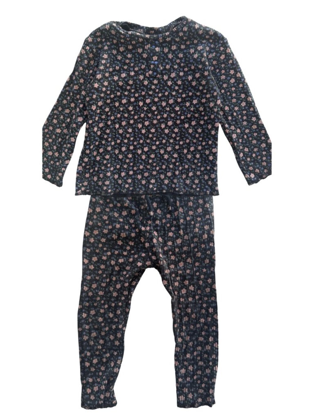 Zara Baby Girls Navy Floral Matching Set 18-24M